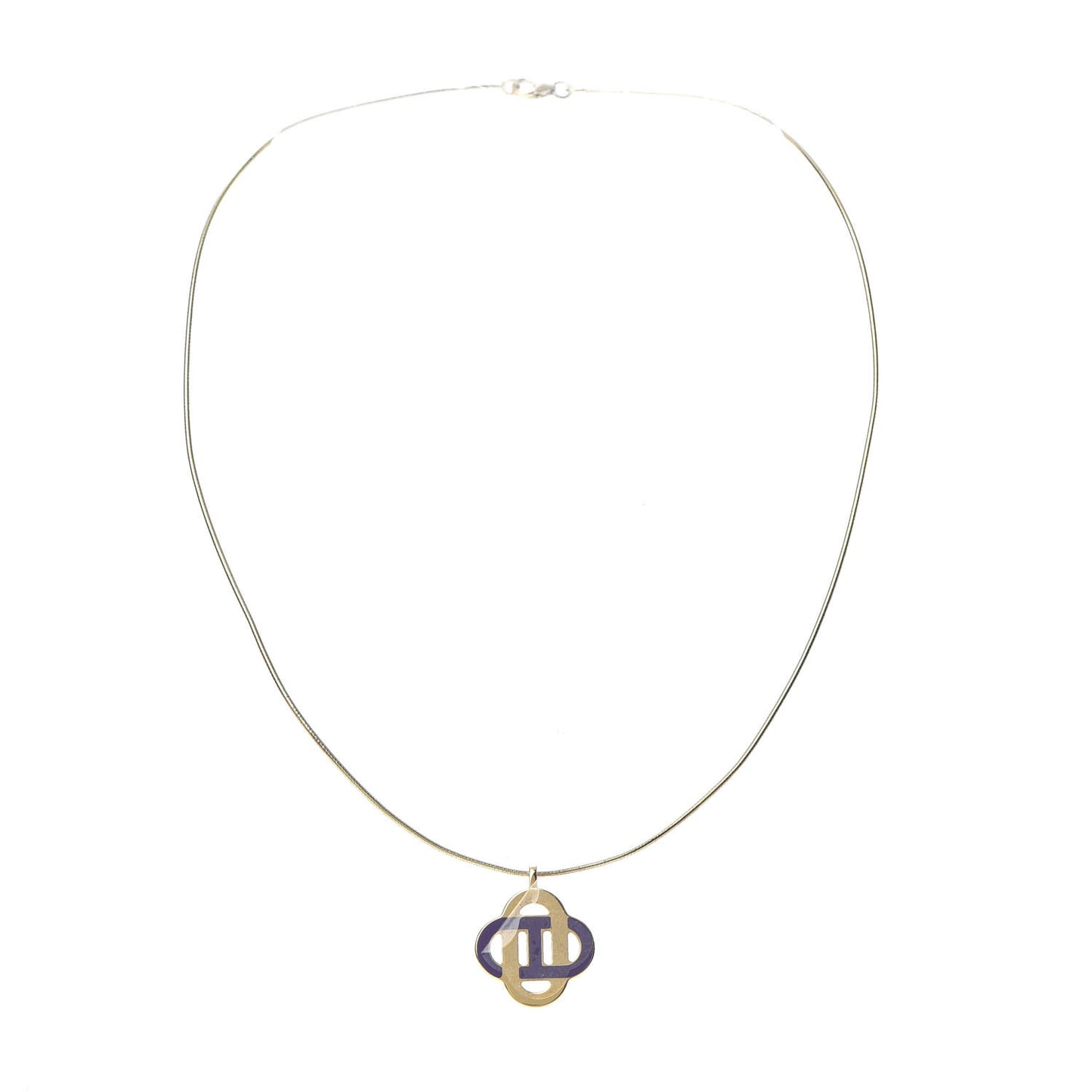 Lacquer Isatis Necklace Pourpre