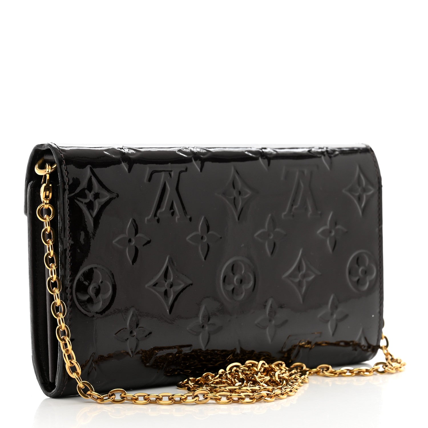 Louis Vuitton Vernis Mira MV Chain Wallet Amarante 3 of 10