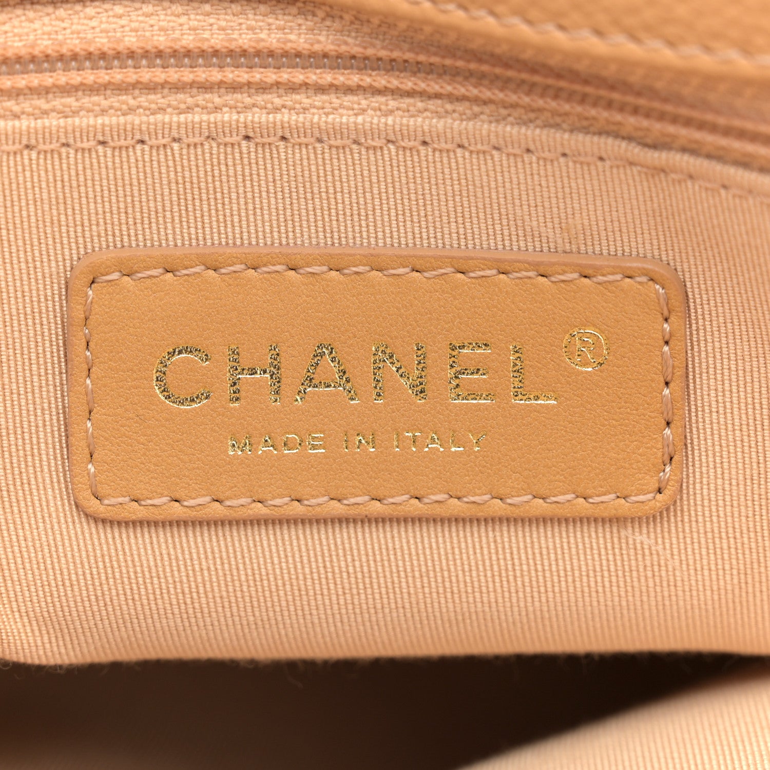 Chanel Calfskin Cerf Executive Shopper Tote Beige 6 of 15
