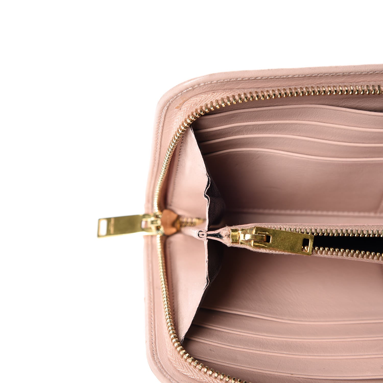 Saint Laurent Calfskin Classic Zip Around Wallet Pink 15 of 18