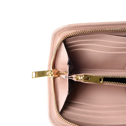 Saint Laurent Calfskin Classic Zip Around Wallet Pink 15 of 18