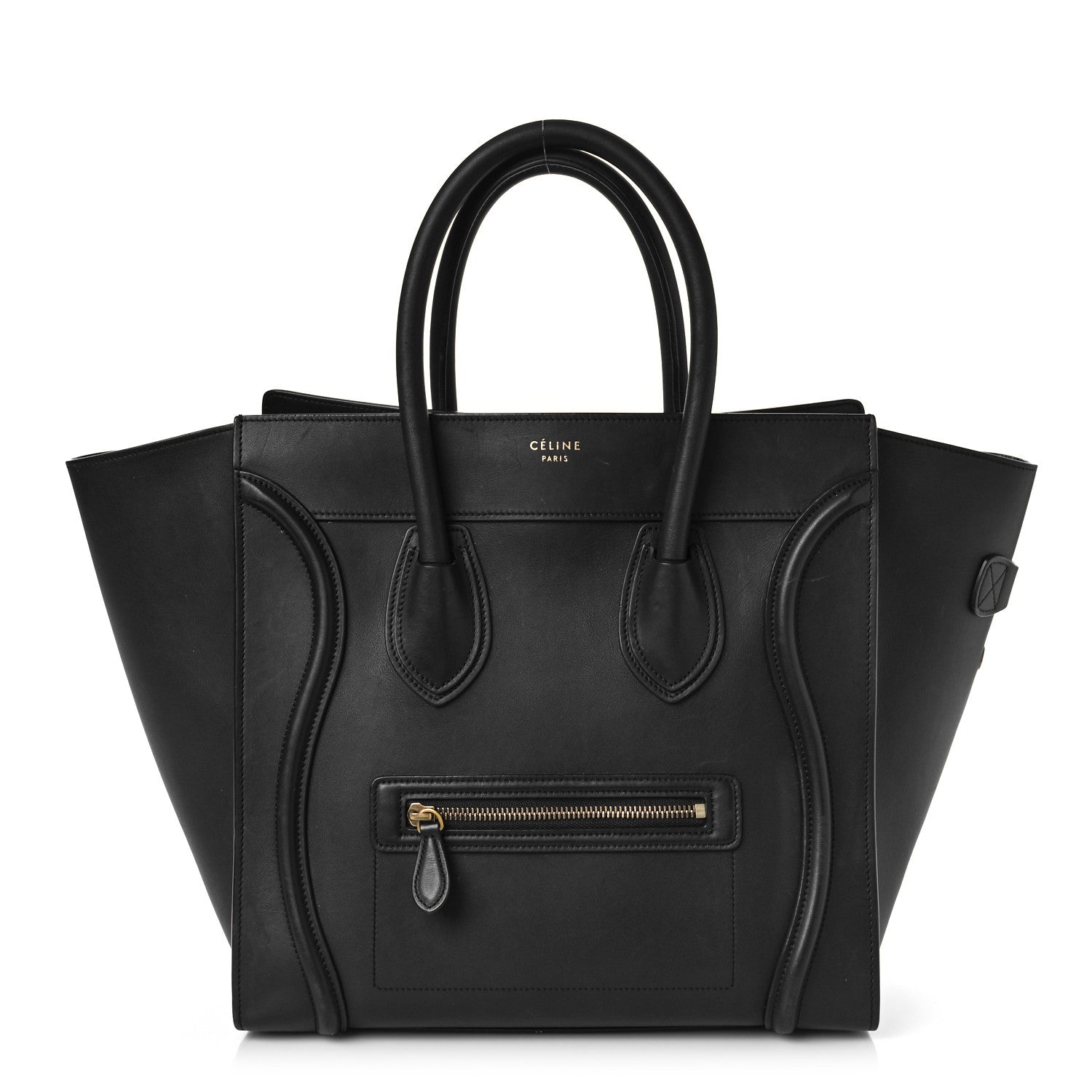 Celine Smooth Calfskin Mini Luggage Black 2 of 13
