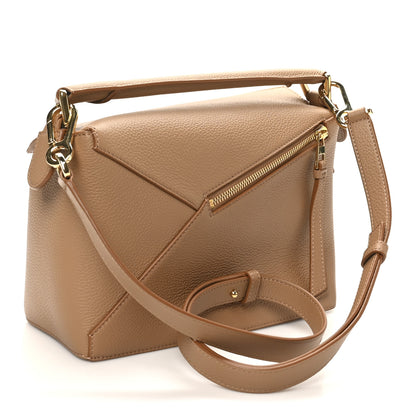 Loewe Grained Calfskin Small Puzzle Edge Bag Toffee 3 of 9