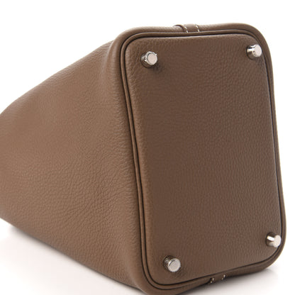 Hermes Taurillon Clemence Picotin Lock 18 PM Etoupe 6 of 11
