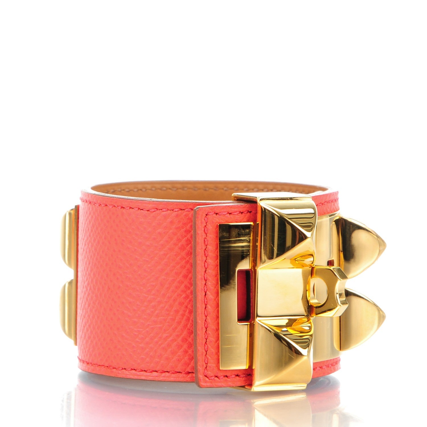 Hermes Epsom Collier de Chien CDC Bracelet S Rose Jaipur 3 of 7