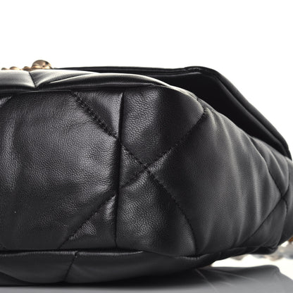 Chanel Goatskin Quilted Medium Chanel 19 Flap Black 10 of 10