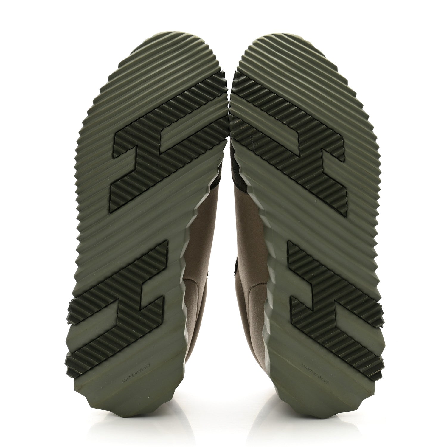 Hermes Technical Jersey Goatskin Suede Goatskin Bouncing Sneakers 39 Vert Toundra Vert Foret 5 of 9
