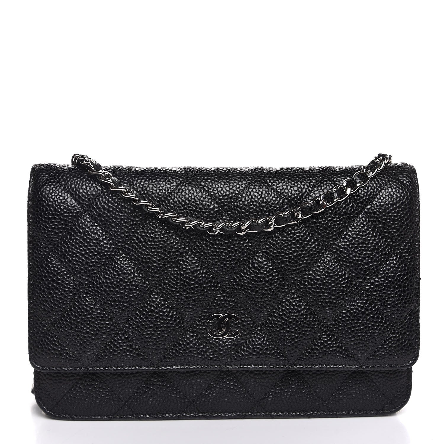 Chanel Caviar Quilted Wallet On Chain WOC Black 1 of 9
