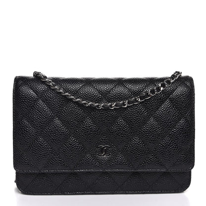 Chanel Caviar Quilted Wallet On Chain WOC Black 1 of 9