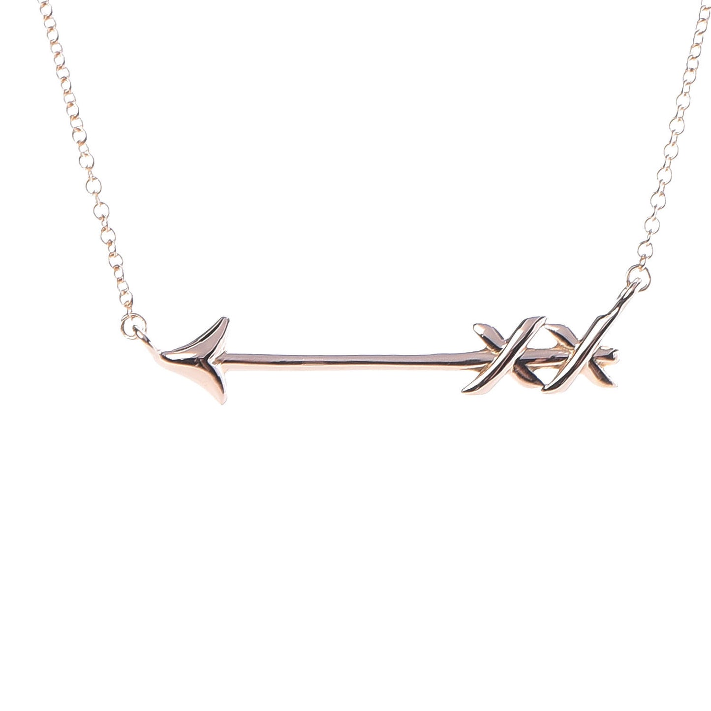 18K Rose Gold Small Paloma's Graffiti Arrow Pendant Necklace