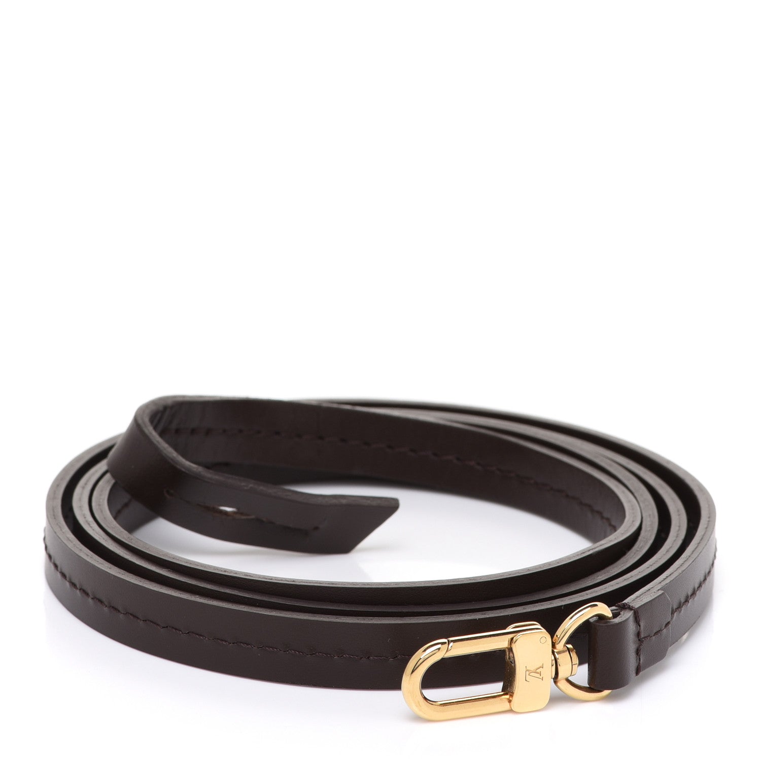 Louis Vuitton Calfskin 12mm Favorite Long Strap Brown 3 of 5