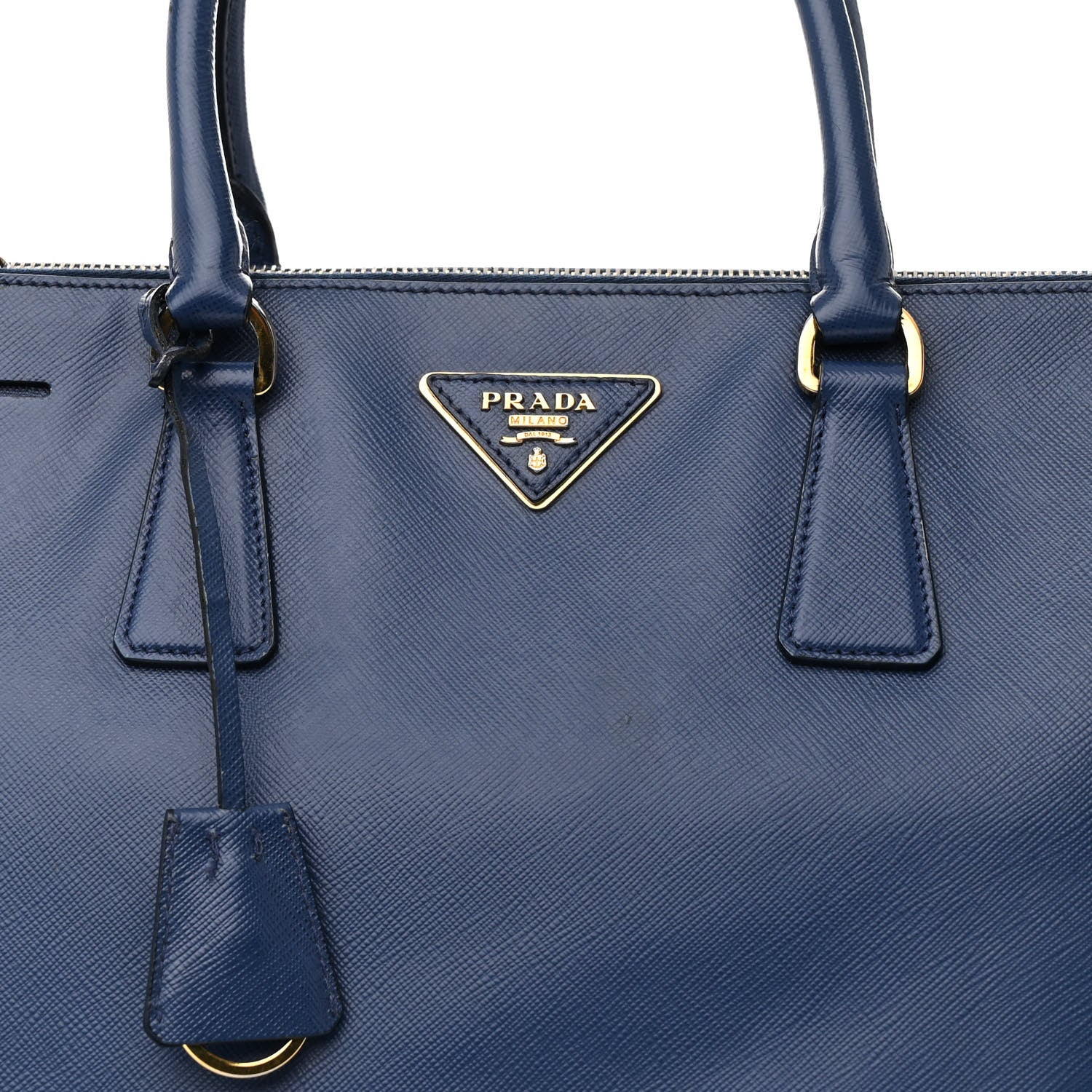 Prada Saffiano Lux Large Galleria Double Zip Tote Bluette 10 of 28