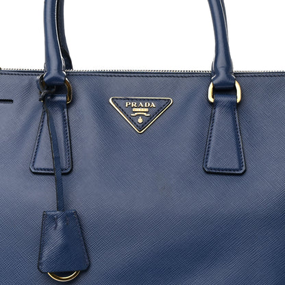 Prada Saffiano Lux Large Galleria Double Zip Tote Bluette 10 of 28