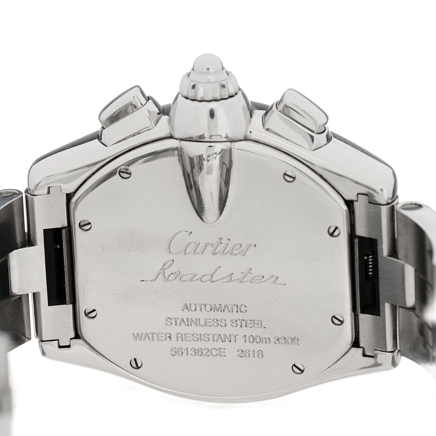 Cartier Stainless Steel 42mm Roadster Chronograph Automatic Watch 4 of 4