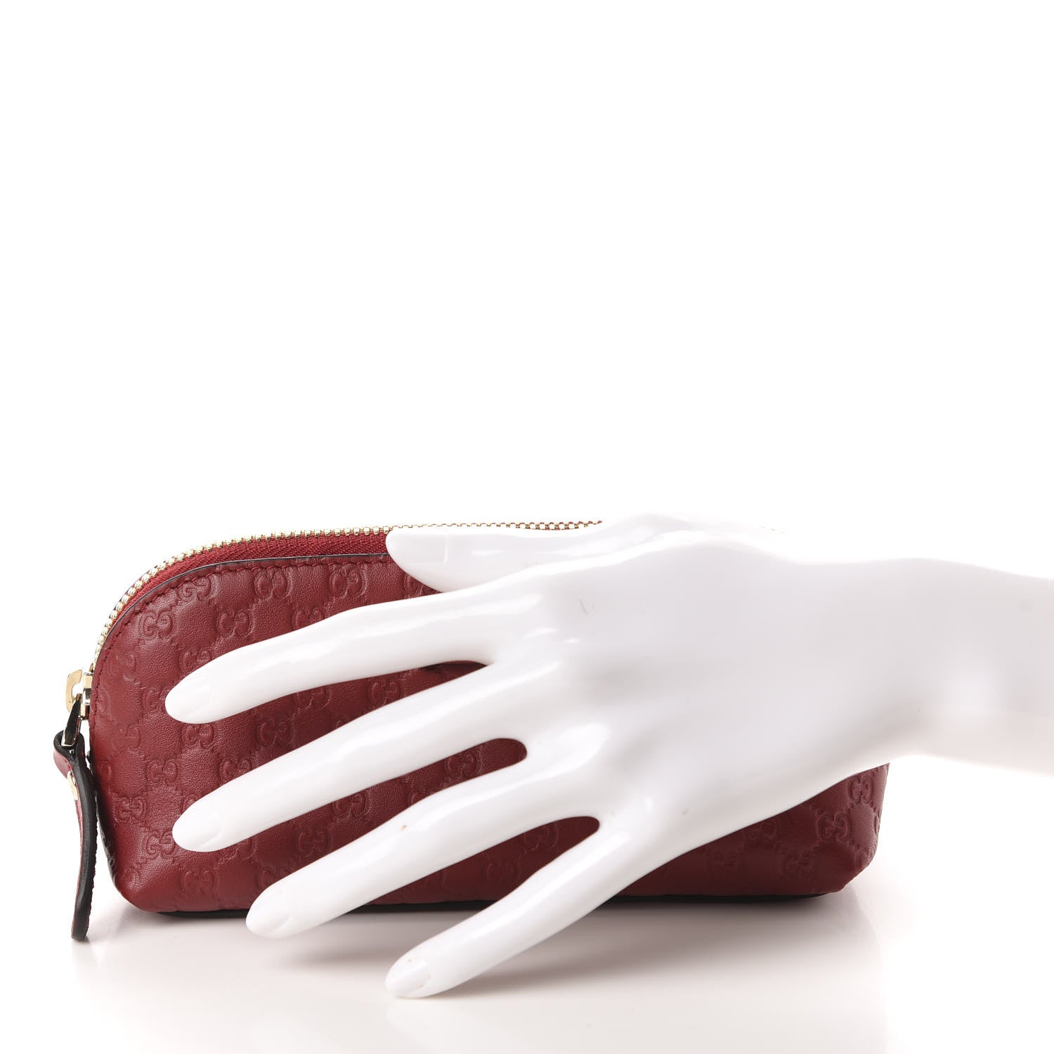 Gucci Microguccissima Small Cosmetic Case Red 2 of 7