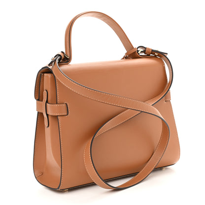 Delvaux Calfskin MM Tempete Satchel Camel 3 of 11