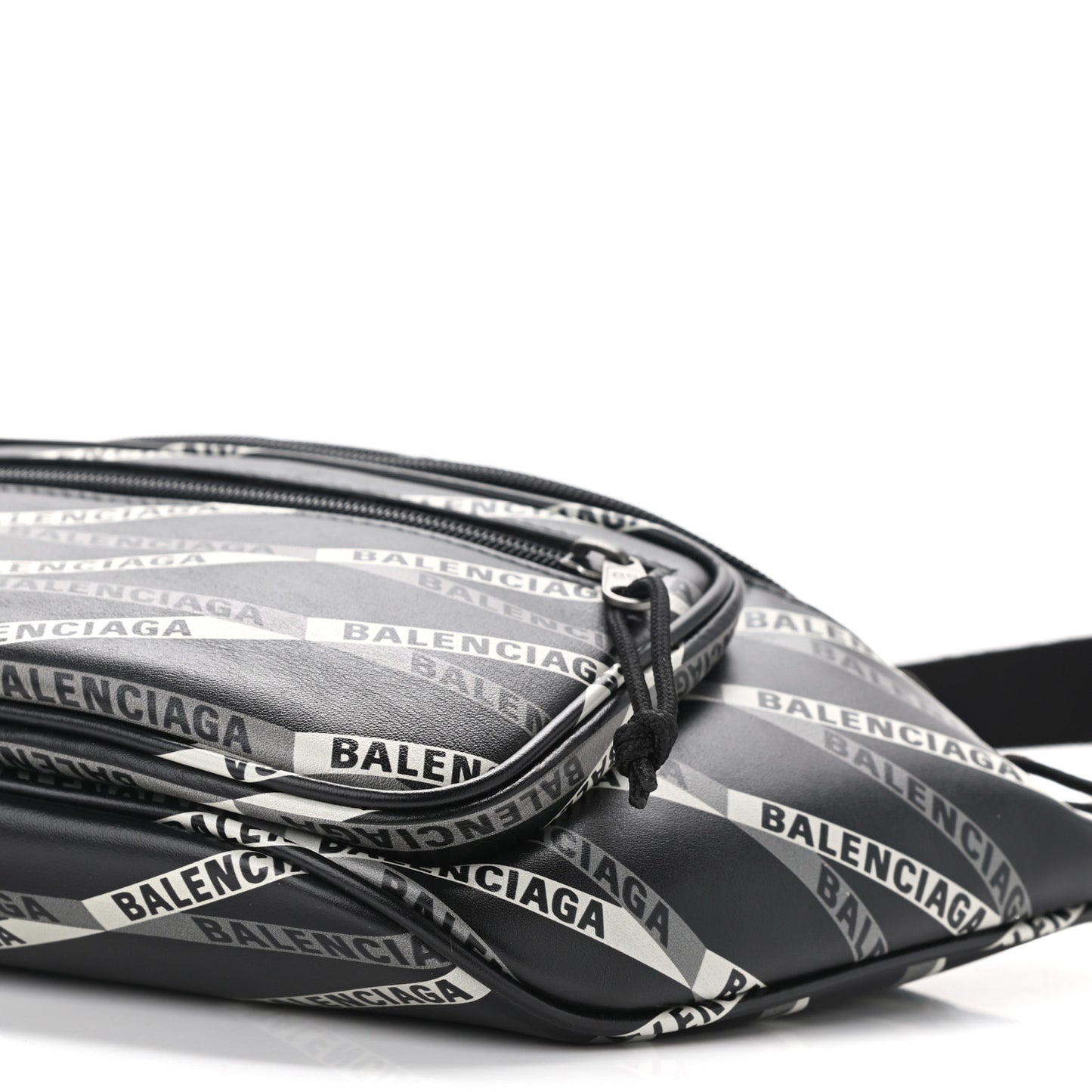 Smooth Calfskin Losange Monogram Explorer Belt Bag Black Grey