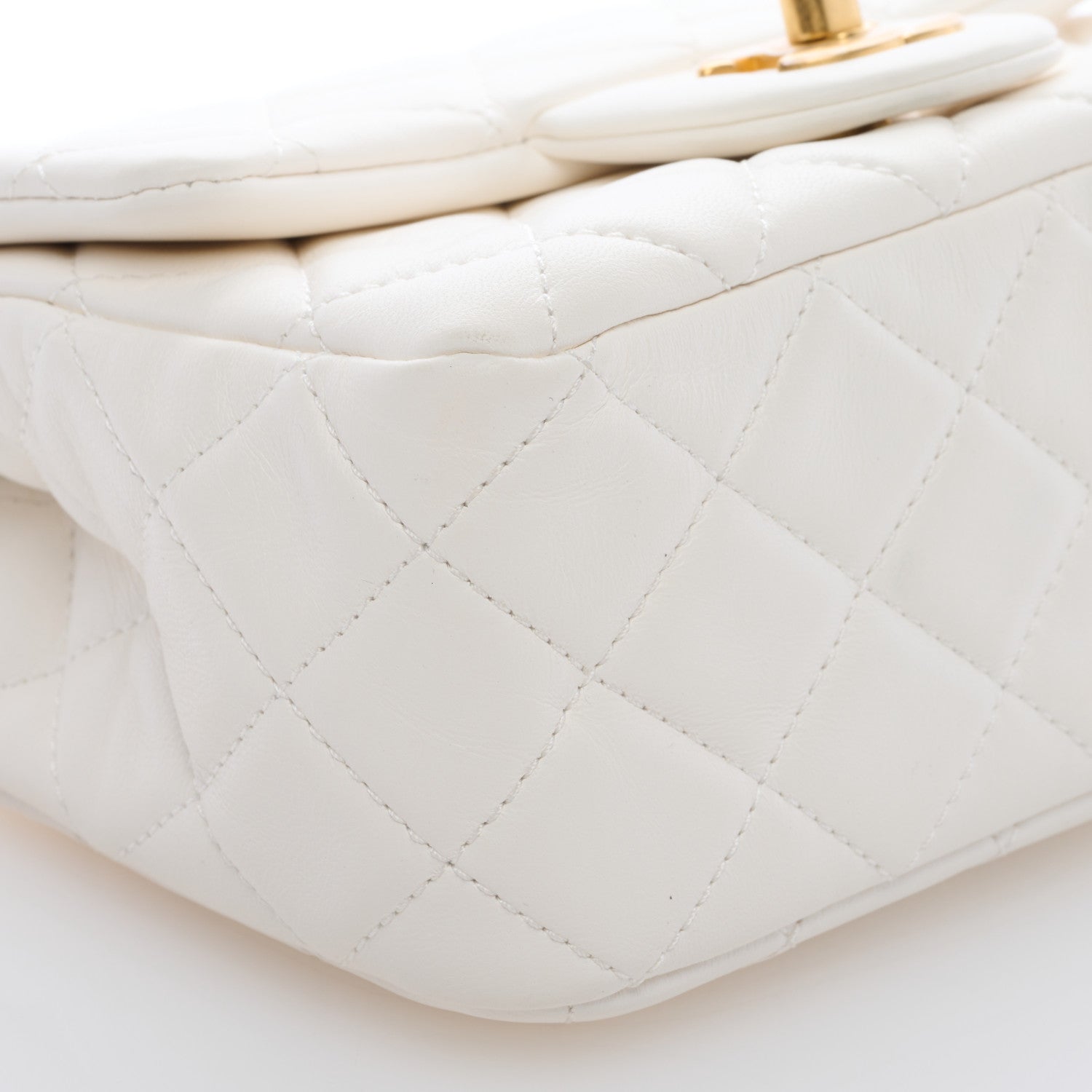 Chanel Lambskin Quilted Mini Pearl Crush Flap White 8 of 9