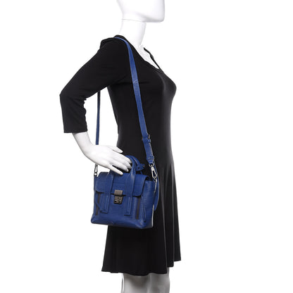 3.1 Phillip Lim 3.1 Textured Calfskin Mini Pashli Satchel Cobalt 2 of 14