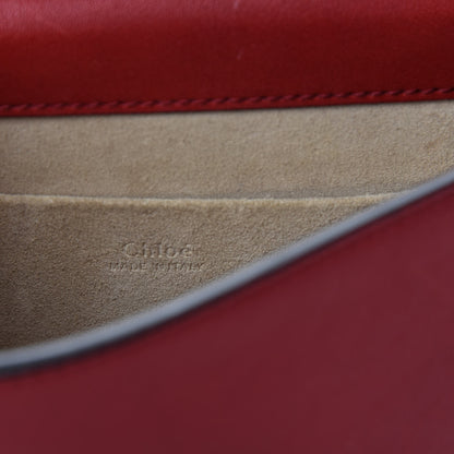Chloe Calfskin Suede Small Nile Bracelet Bag Intense Red 10 of 12
