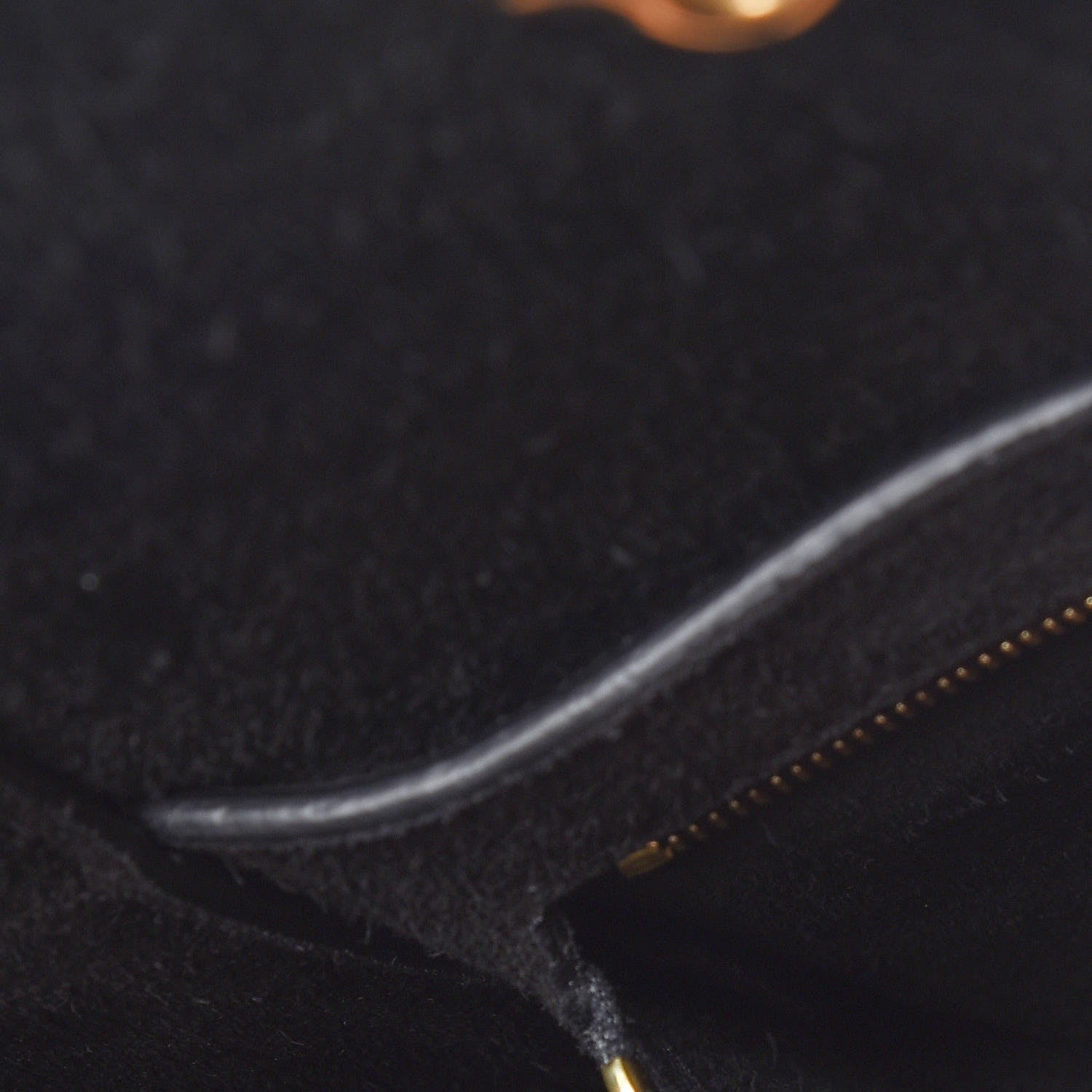 Celine Soft Grained Calfskin Sangle Bucket Bag Black 8 of 8