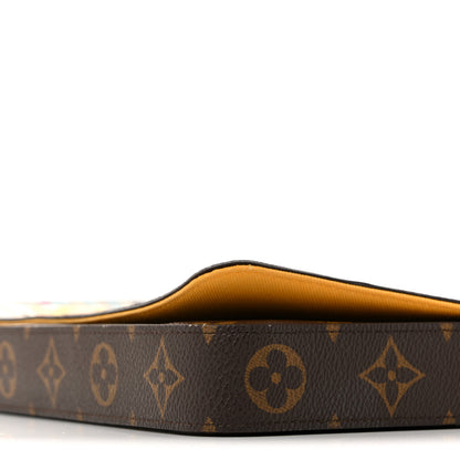 Louis Vuitton Monogram 2022 Christmas Animation New York Soho Pochette Felicie Chain Wallet Yellow 10 of 12