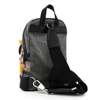 Gucci Wool Econyl Nylon Monogram Off The Grid Sling Backpack Crop Multicolor 3 of 10