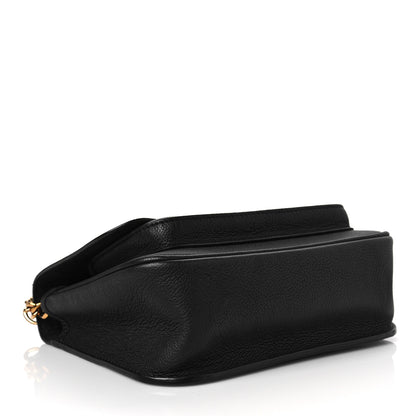 Louis Vuitton Grained Calfskin Lockme Chain Bag PM Black 4 of 8