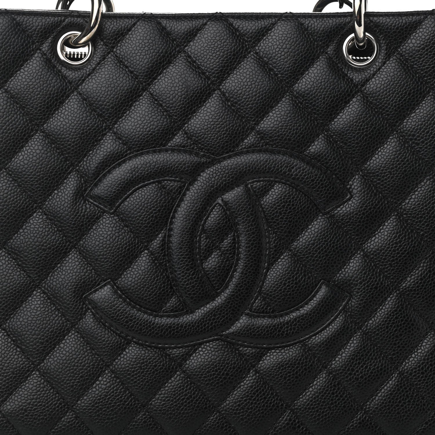 Chanel Caviar Quilted Grand Shopping Tote GST Black 8 of 11