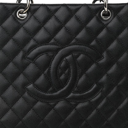 Chanel Caviar Quilted Grand Shopping Tote GST Black 8 of 11