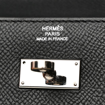 Hermes Epsom Kelly Longue Wallet Black 6 of 9