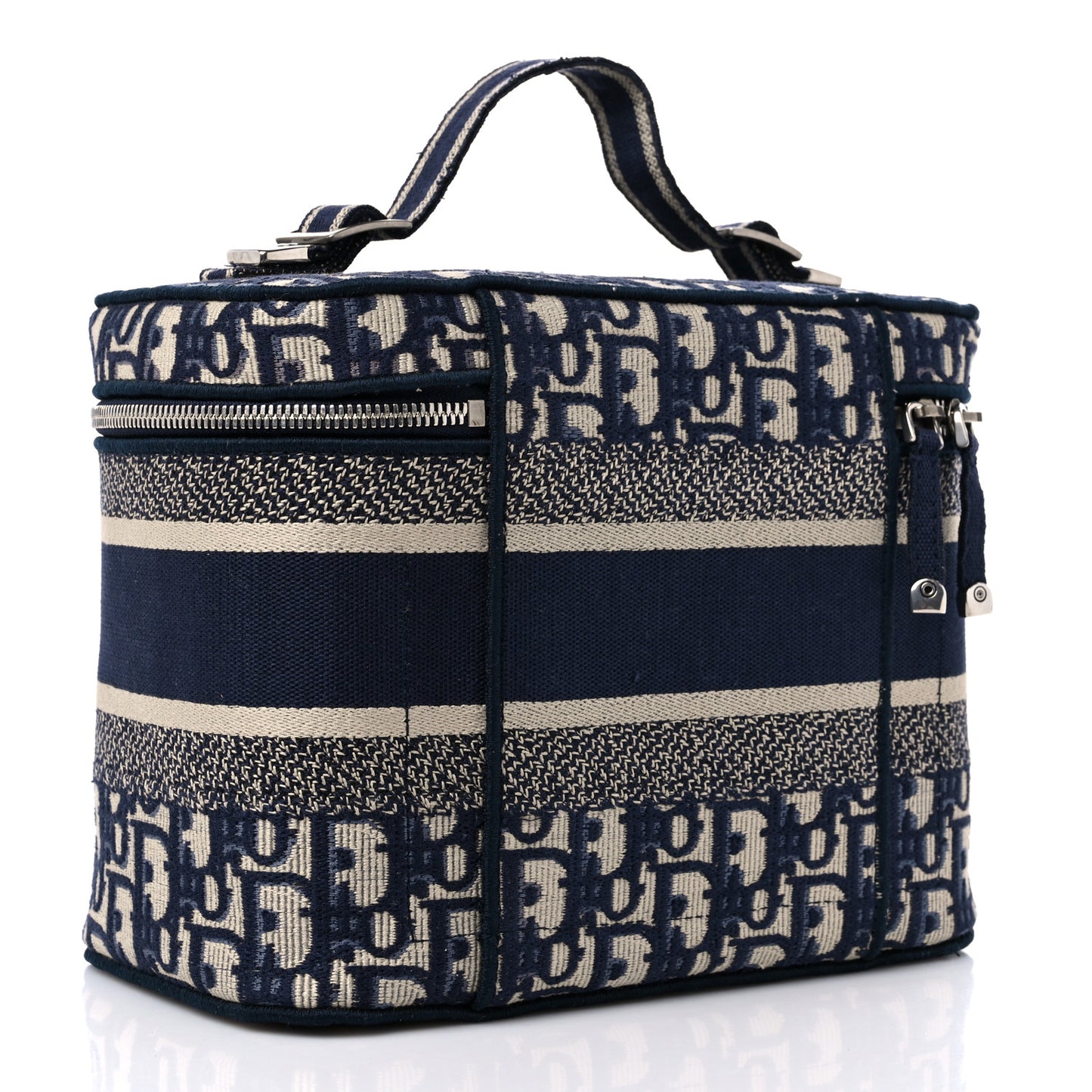 Oblique Diortravel Vanity Case Blue