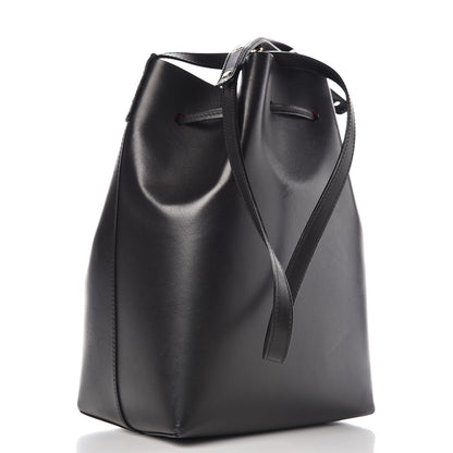 Mansur Gavriel Calfskin Bucket Bag Black Flamma 3 of 13