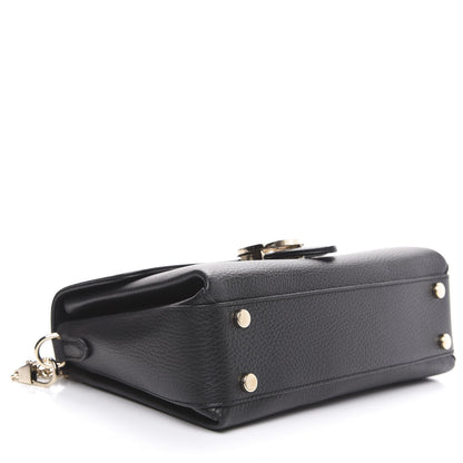 Gucci Dollar Calfskin Interlocking G Top Handle Shoulder Bag Black 3 of 8