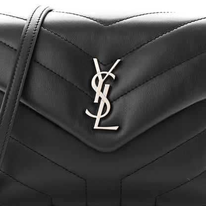 Saint Laurent Calfskin Y Quilted Monogram Toy Loulou Crossbody Bag Black 8 of 10
