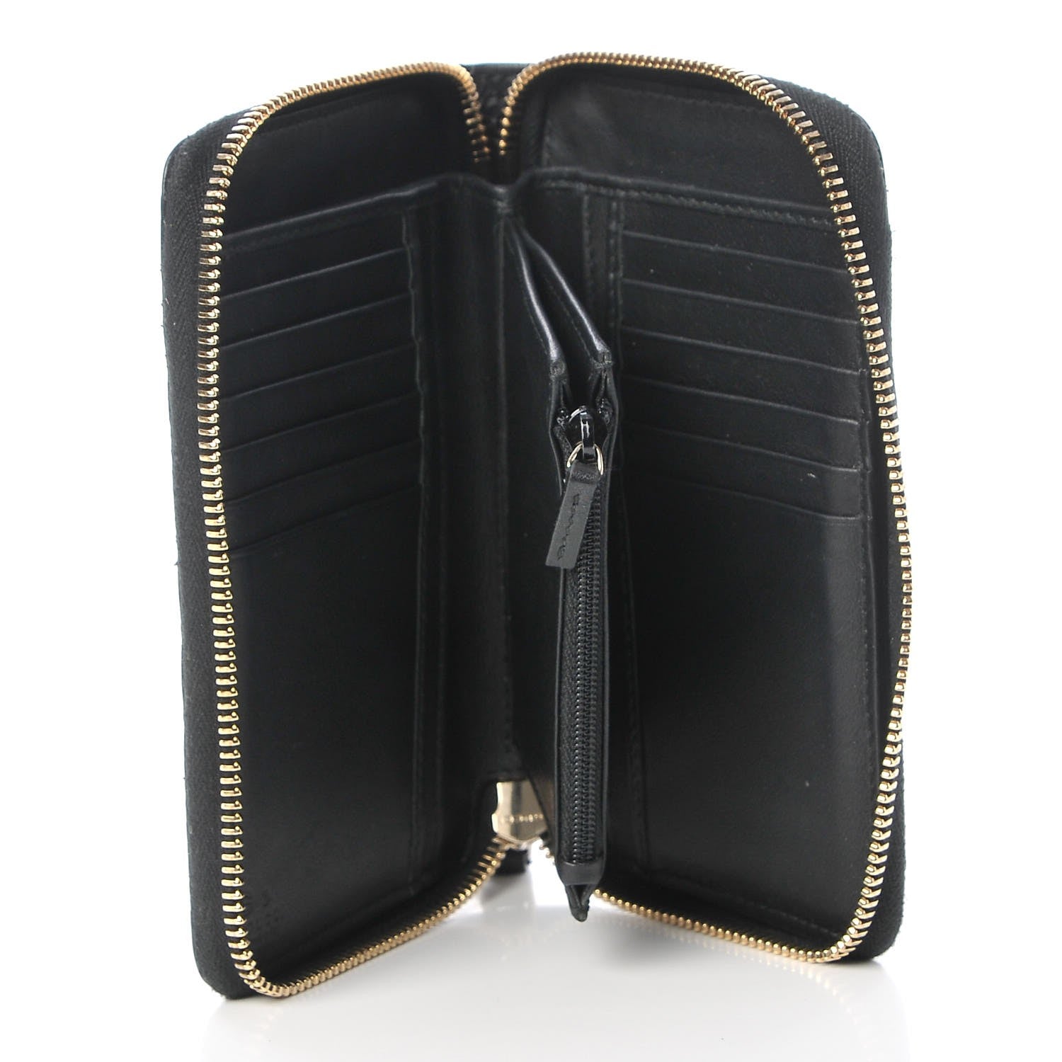 Gucci Soft Microguccissima Zip Around Organizer Wallet Black 5 of 9