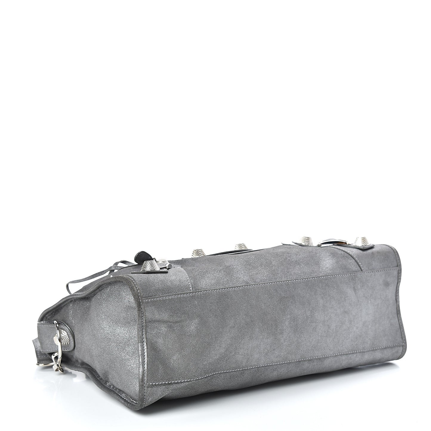 Craquele Calfskin Giant 21 Silver Hardware City Ardoise