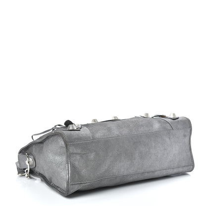 Balenciaga Craquele Calfskin Giant 21 Silver Hardware City Ardoise 5 of 13