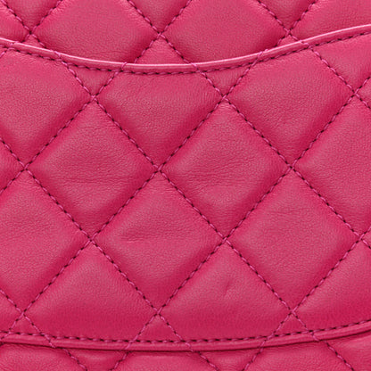 Chanel Lambskin Quilted Mini Pearl Crush Flap Fuchsia 10 of 11