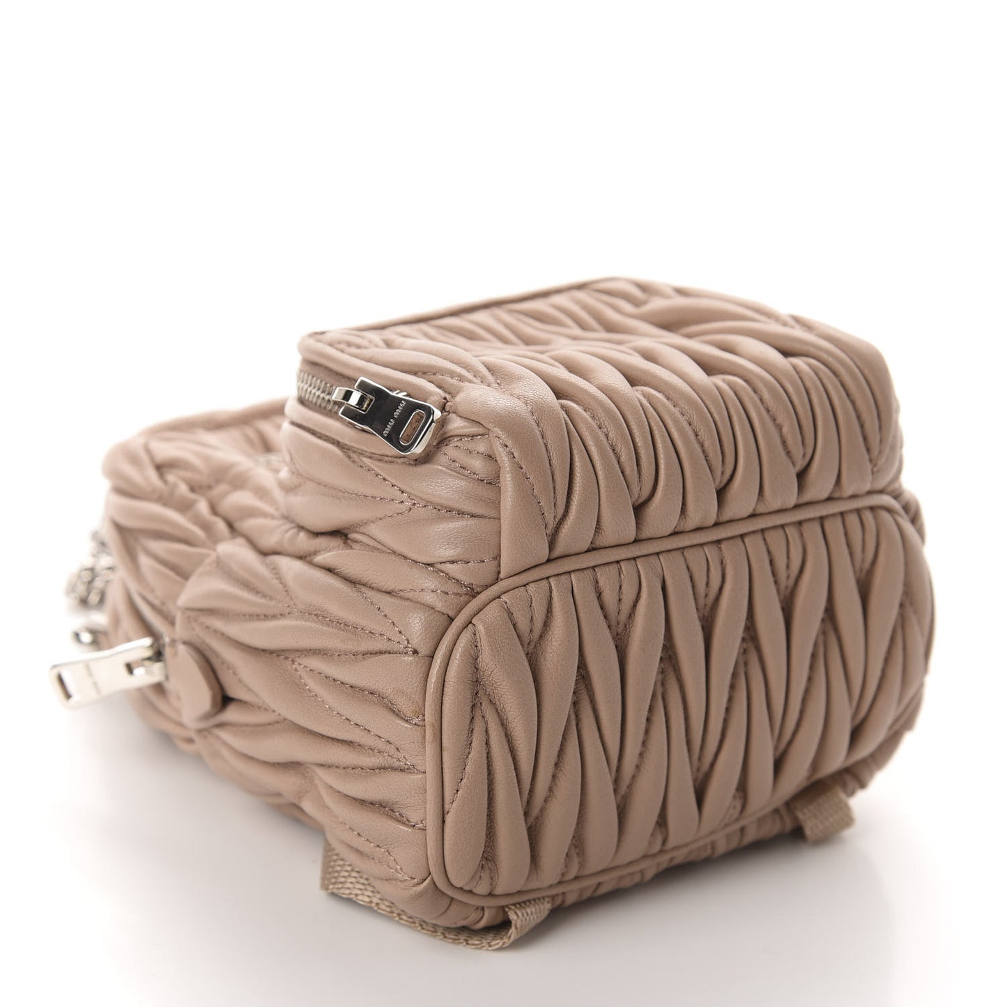 Nappa Matelasse Mini Backpack Cammeo