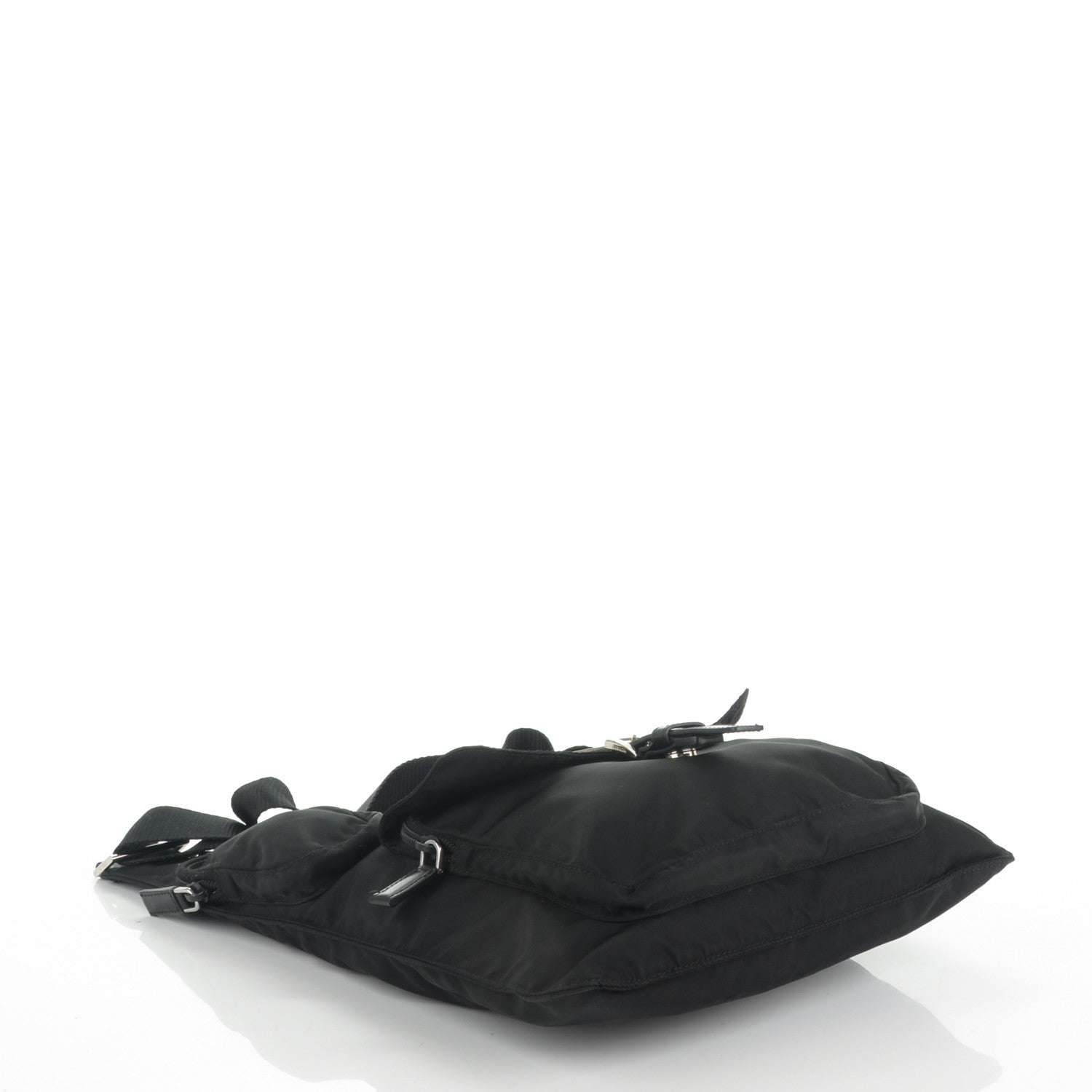 Prada Nylon Vela Sling Messenger Bag Black 4 of 6