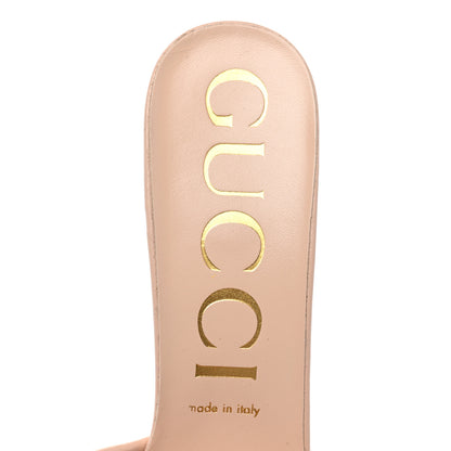 Gucci Nappa Matelasse GG Marmont 55mm Slide Sandals 41 Skin Rose 7 of 8
