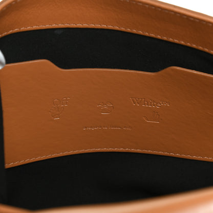 Off-White Calfskin Large Binder Clip Soft Shoulder Bag Brown 6 of 13