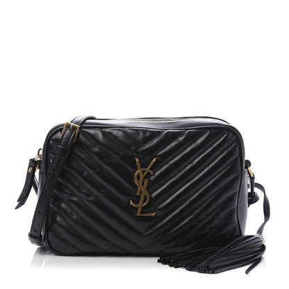Saint Laurent Calfskin Matelasse Monogram Lou Camera Bag Black 1 of 10