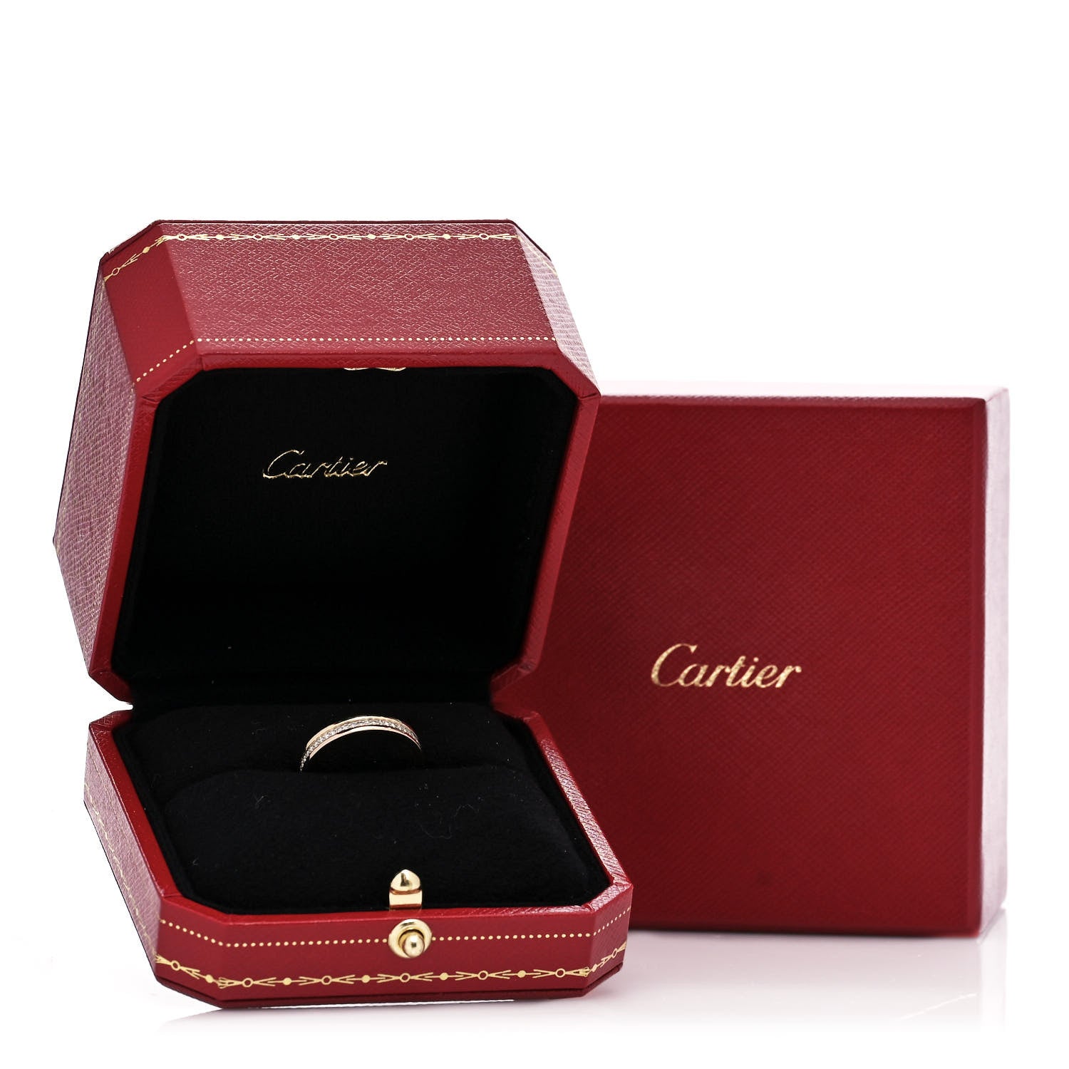 Cartier 18K White Yellow Pink Gold Diamond 3.5mm Vendome Louis Cartier Wedding Band Ring 52 6 10 of 10