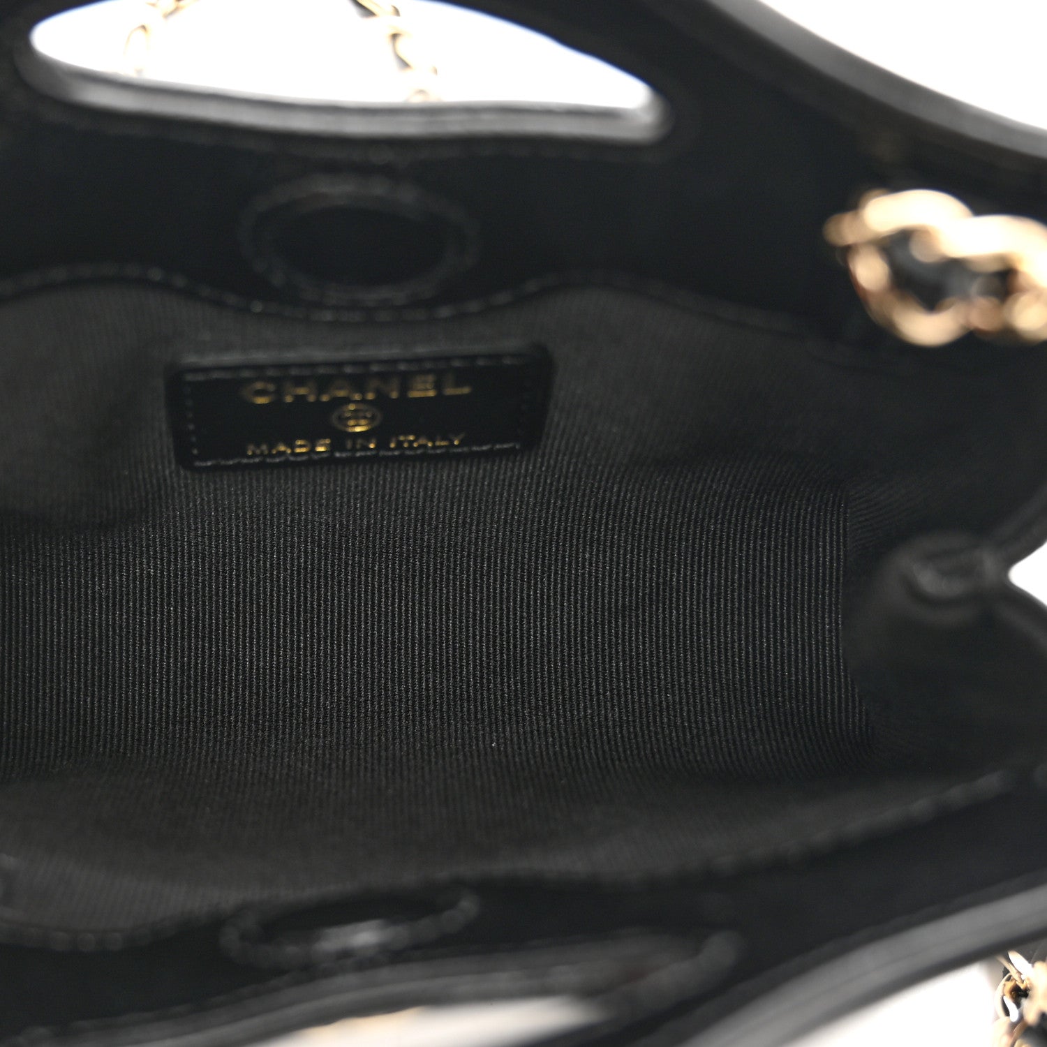 Chanel Shiny Lambskin Quilted Micro 31 Clutch With Chain Black 6 of 11