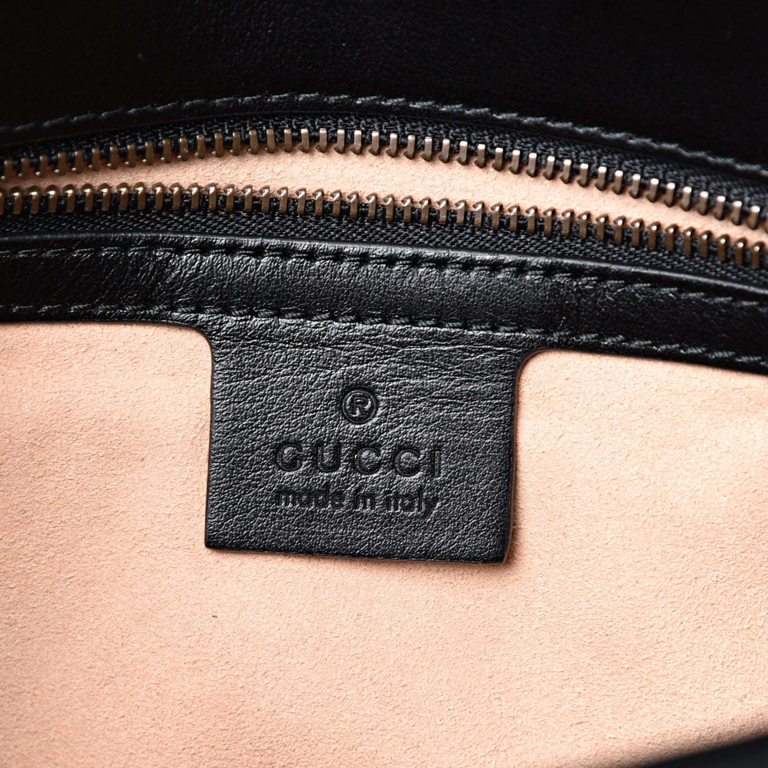Gucci Calfskin Matelasse Small GG Marmont Shoulder Bag Black 5 of 9