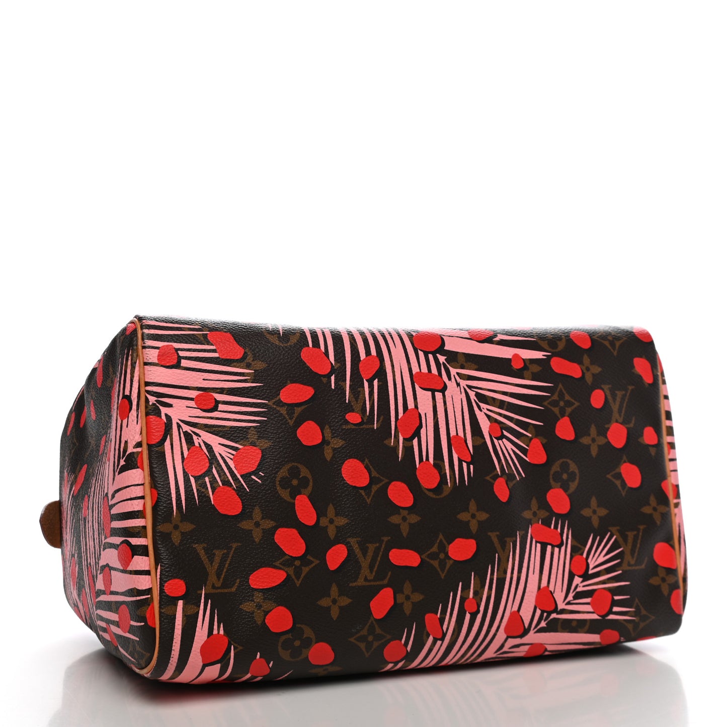 Monogram Jungle Dots Speedy 30 Sugar Pink Poppy