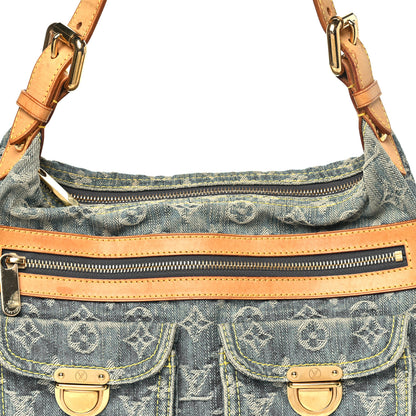 Louis Vuitton Monogram Denim Baggy PM Blue 6 of 9