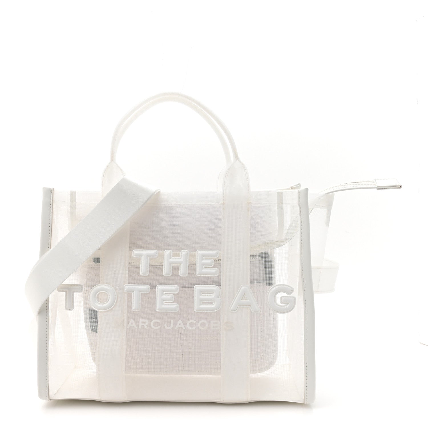 Marc Jacobs Nylon Medium The Mesh Tote Bag White 1 of 10